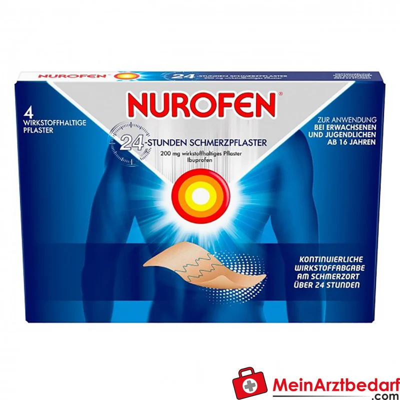 Nurofen 24‑Stunden Schmerzpflaster Ibuprofen 200 mg, 2 Stück