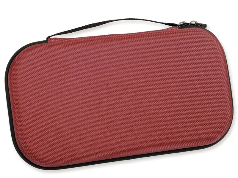 Hardcase opbergetui stethoscoop met extra opbergruimte, bordeauxrood