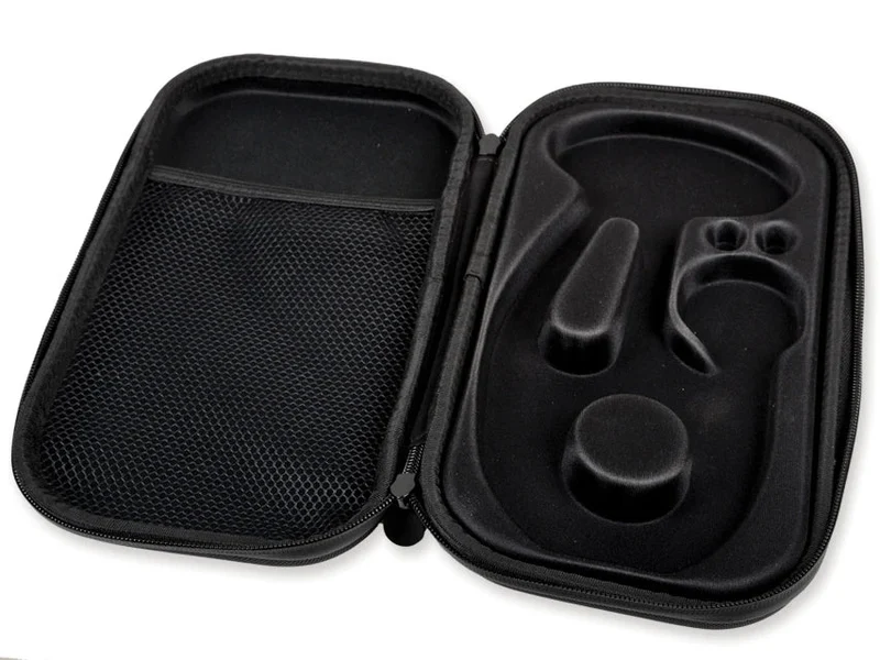 Hardcase opbergetui stethoscoop met extra opbergruimte, bordeauxrood