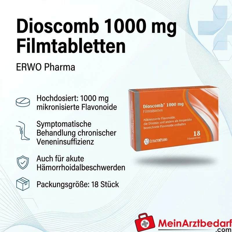 ERWO Pharma Dioscomb 1000 mg Filmtabletten, 18 Stück