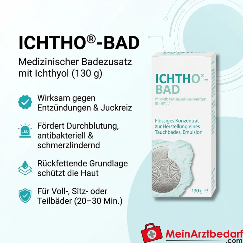 Ichtho Bad 130 g medizinischer Badezusatz mit Ichthyol (Ammoniumbituminosulfonat)