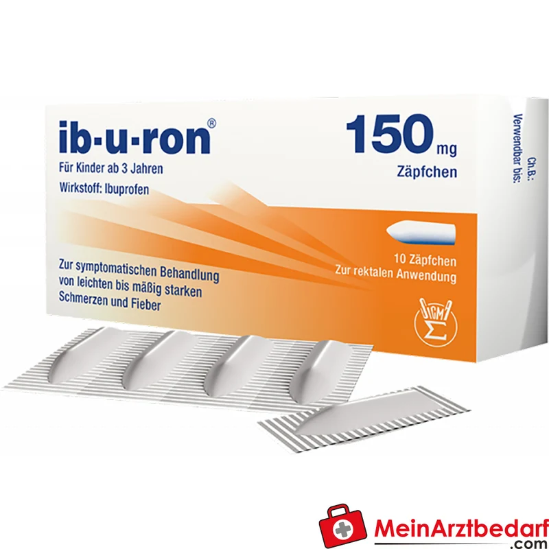 Sigmapharm Ibuprofen 150 mg Zäpfchen, 10 Stk, ab 3 Jahren