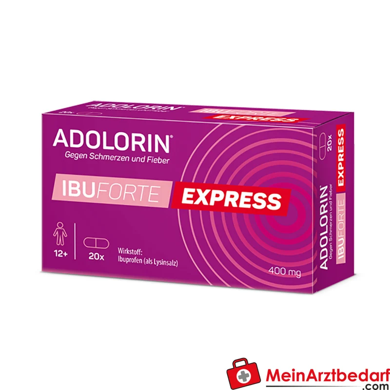 Adolorin Ibuforte Express Filmtabletten 400 mg Ibuprofen‑Lysinat 50 St.
