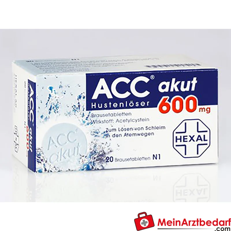 Hexal ACC Husten akut Brausetabletten 600 mg Acetylcystein 10 Stück