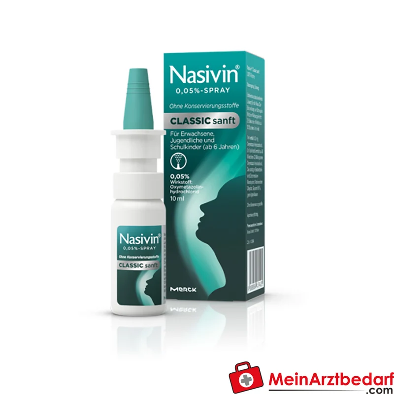 Wick Nasivin sanft Nasenspray 0,05% Oxymetazolin 10 ml, Erwachsene und Kinder ab 6