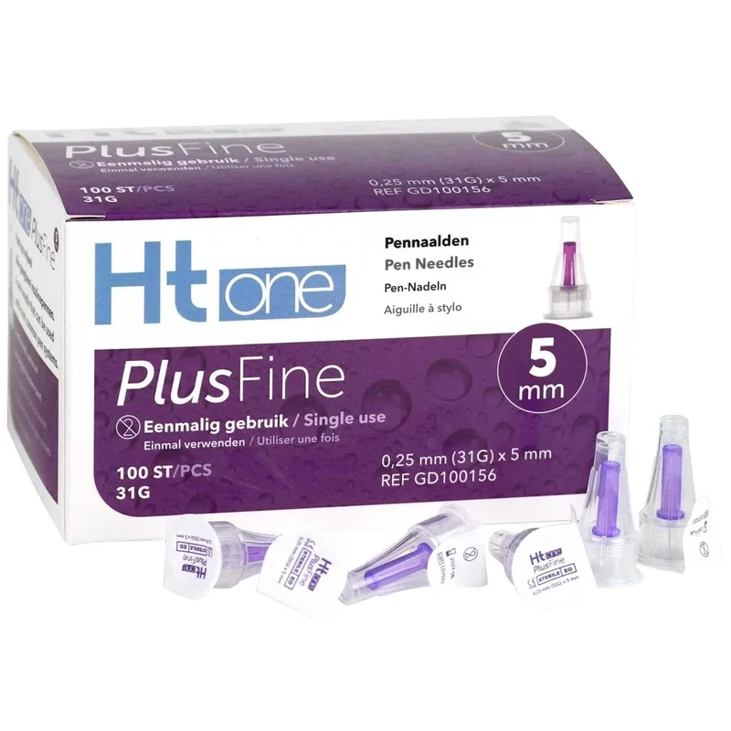 HT One PlusFine pennaalden 5 mm 31G 100 stuks