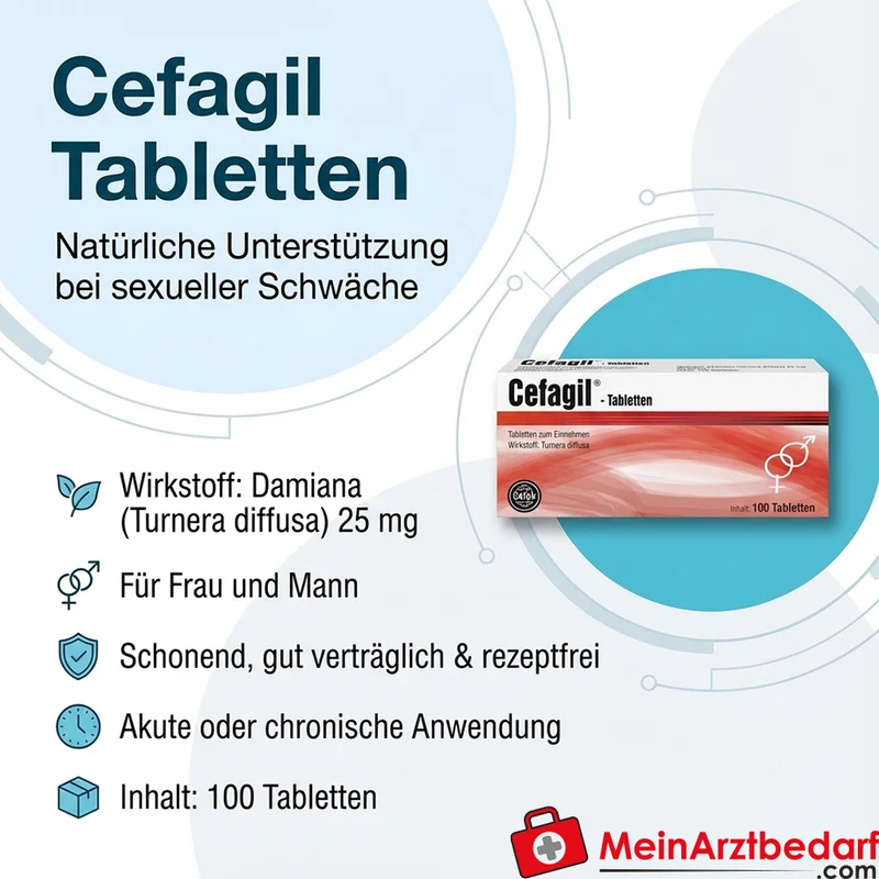 APO05 Cefagil Tabletten 100 Stk. Turnera diffusa 25 mg für Sie und Ihn