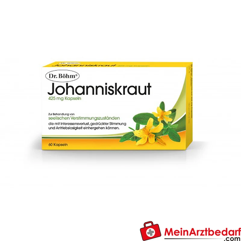 Dr. Böhm Johanniskraut Kapseln 425 mg 60 St. pflanzliches Arzneimittel gegen Verstimmungszustände