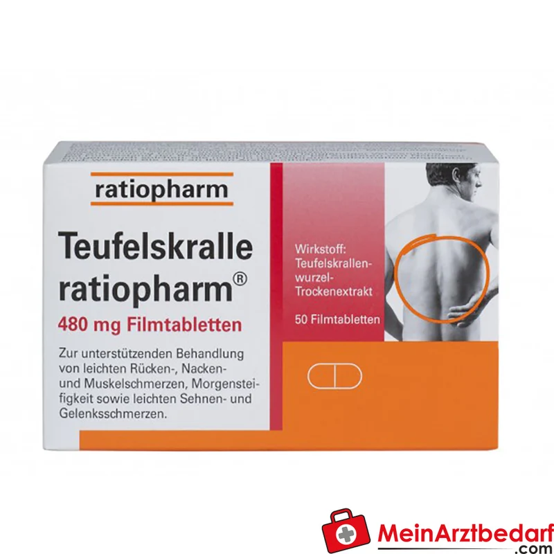ratiopharm Teufelskralle 480 mg Filmtabletten 100 St.
