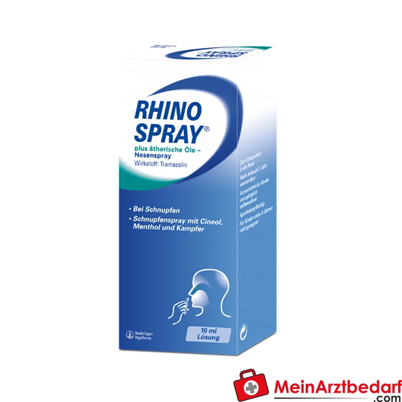 Rhinospray Plus Nasenspray 10 ml – Tramazolin mit ätherischen Ölen