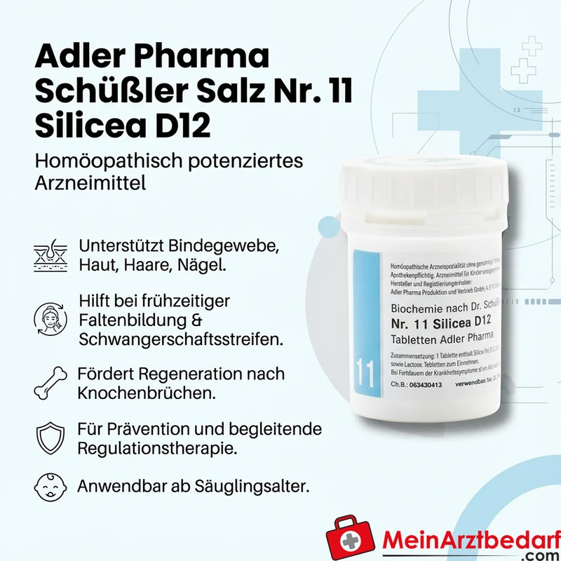 Adler Pharma Schüßler Salz Nr. 11 Silicea D12 Tabletten 250 mg