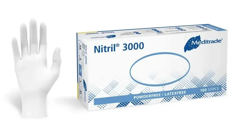 Nitril 3000 handschoenen - wit- 100 stuks - Extra small