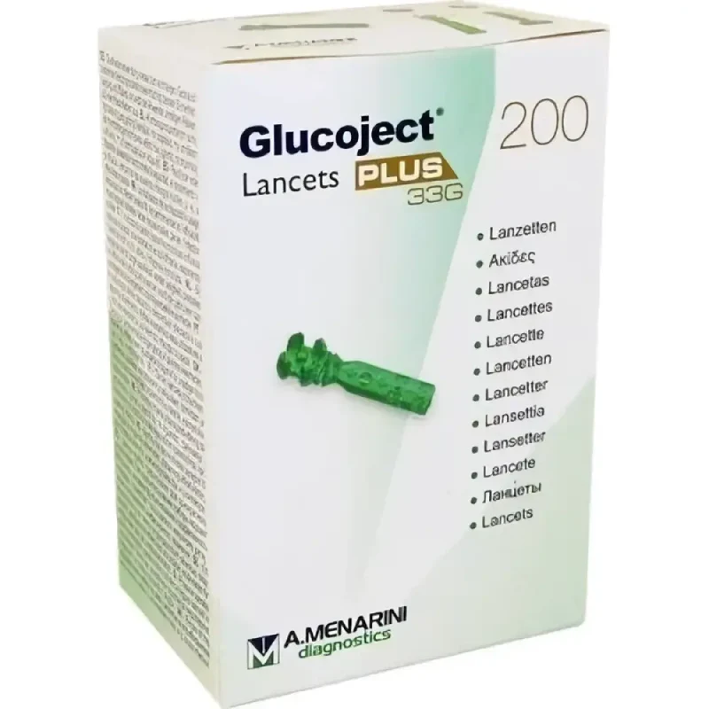 Glucoject Plus lancetten 33G - 200 stuks