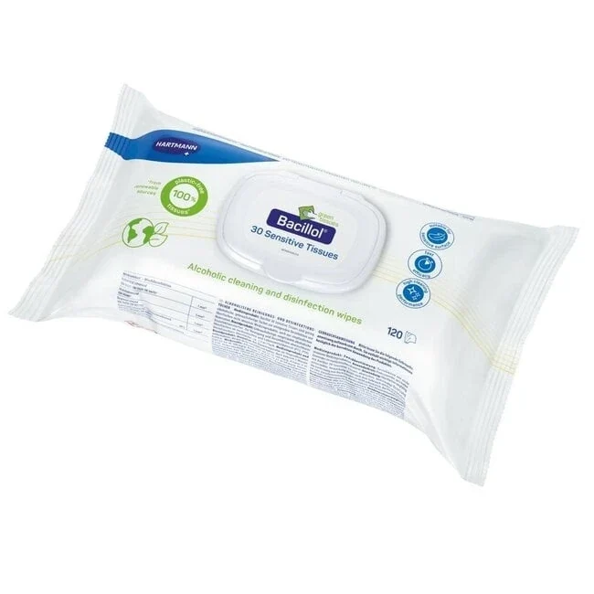 Bacillol® 30 Sensitive Green Tissues - 120 doekjes