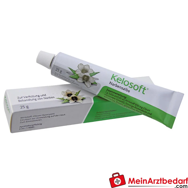Kelosoft Narbensalbe 10 g, Narbenbehandlung mit Oleum Hyoscyami, ab 6 Jahren