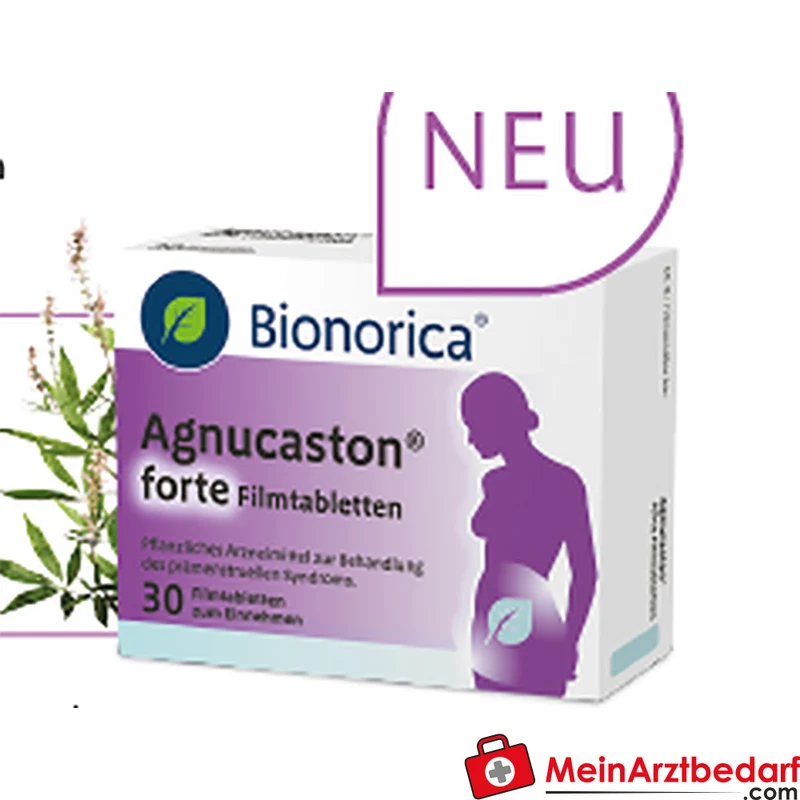 Bionorica Agnucaston Forte Filmtabletten 30 St. – pflanzlich gegen PMS, harmonisiert Hormonhaushalt