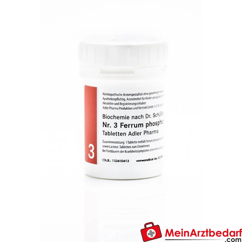 Adler Pharma Schüßler Salz Nr 3 Ferrum phosphoricum D12 Tabletten 100g