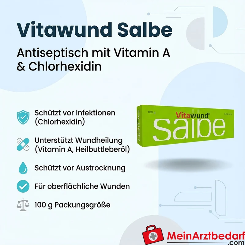GSK-Gebro Vitawund Salbe 100 g antiseptisch mit Vitamin A & Chlorhexidin