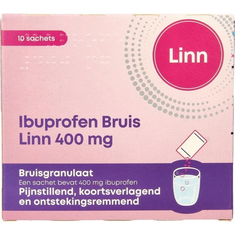 Lin Ibuprofen bruisgranulaat 400mg 10 sachets