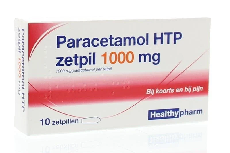 Paracetamol 1000 mg Healthypharm - 10 zetpillen