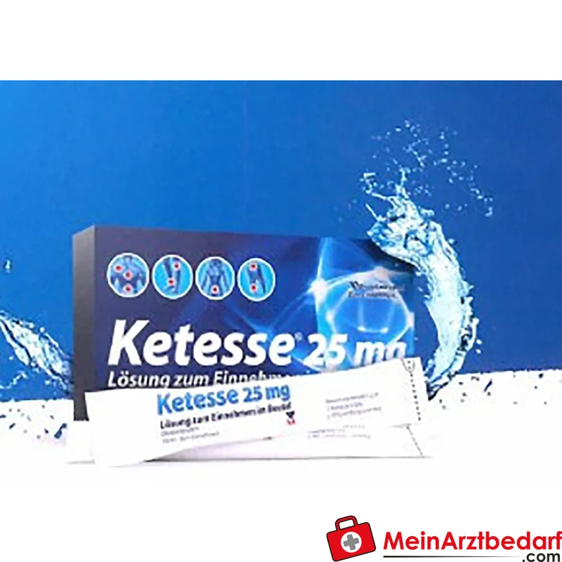Menarini Ketesse 25 mg Lösung in Beutel, 10 Stück, Dexketoprofen oral trinkfertig