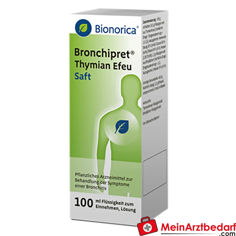 Bronchipret Thymian‑Efeu Saft 100 ml pflanzliches Arzneimittel bei Bronchitis