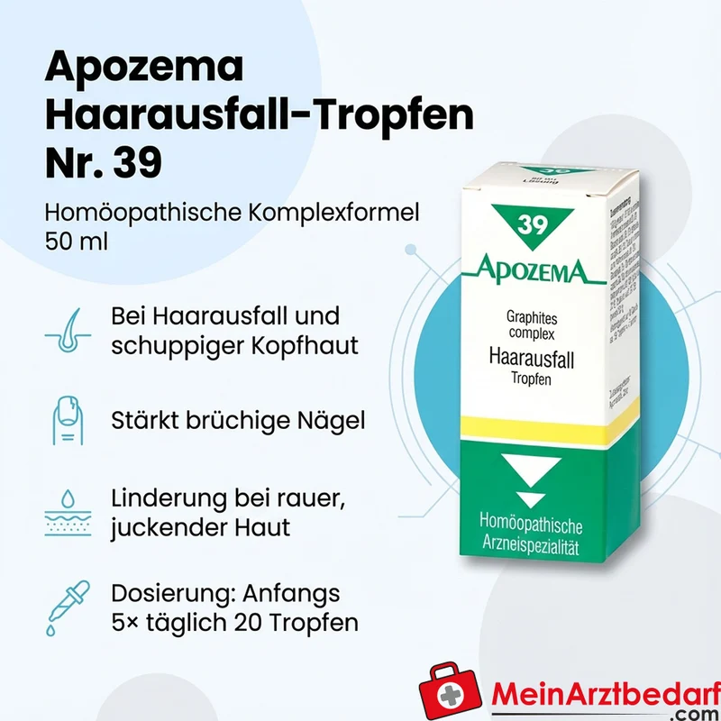 Apozema Haarausfall-Tropfen Nr.39 50 ml homöopathisch bei Haarausfall