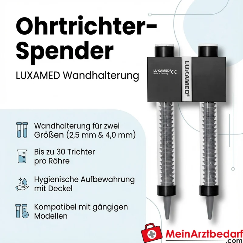 LUXAMED Ohrtrichter-Spender für Einweg-Ohrtrichter