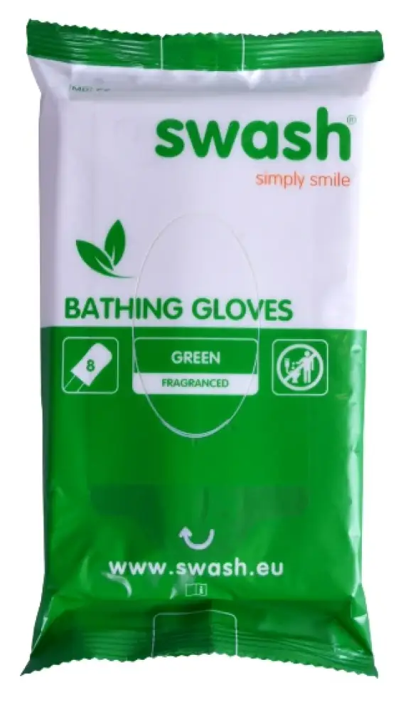 Swash® Bathing Gloves vochtige washandjes geparfumeerd Orange 5 stuks