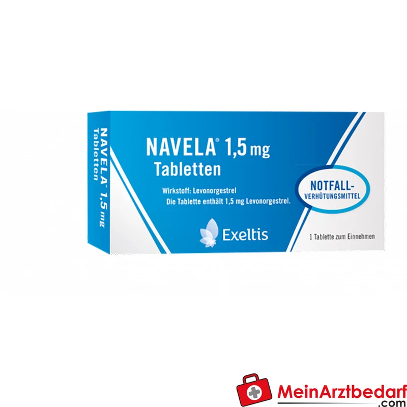 EXE02 Navela Notfall-Pille Levonorgestrel 1,5 mg 1 Tablette
