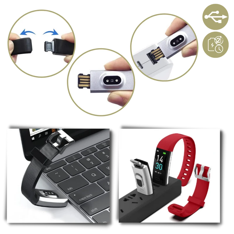 Senioren-Smartwatch – Basis-Fitness-Tracker mit Schrittzähler, Herzfrequenzmesser & benutzerfreundlichem Design