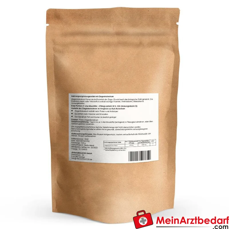 Ziegenkolostrum 38% IgG Pulver 100 g