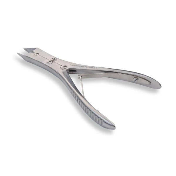 Pedicure nageltang met dubbel scharnier en rechte bek - 15cm