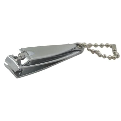 Nagelknipper (hand) met ketting - 9mm - verchroomd