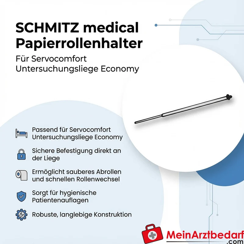 SCHMITZ medical Papierrollenhalter für Servocomfort Untersuchungsliege Economy, Montage an Liege