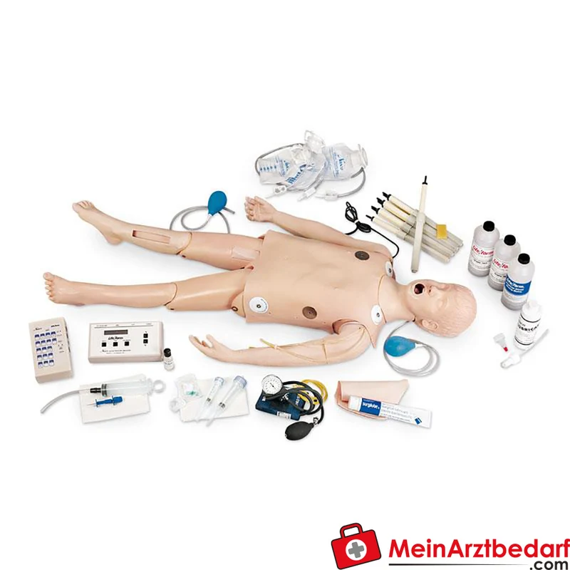 Erler-Zimmer Deluxe CRiSis-Kinder Notfallpuppe mit EKG-Simulator