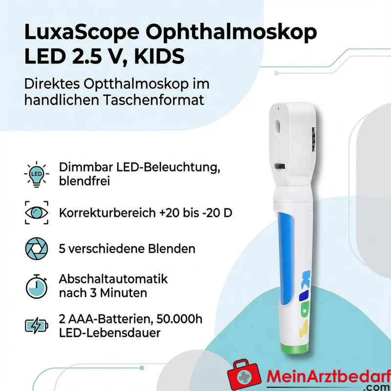 LUXAMED LuxaScope Ophthalmoskop LED 2.5 V, KIDS