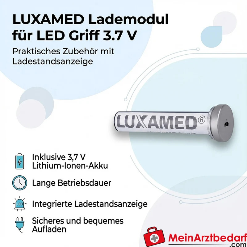 LUXAMED Lademodul zu Laryngoskop Griff LED 3.7 V, medium