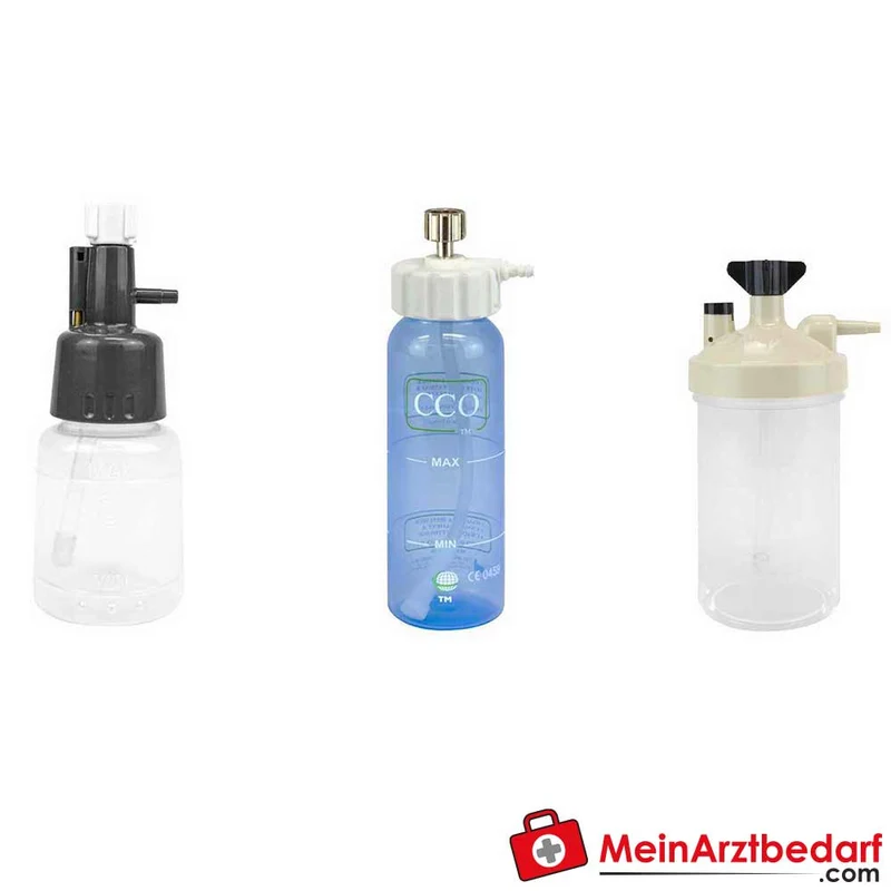 AEROpart Atemgasbefeuchter 125/160/300 ml, Einweg oder wiederverwendbar, UNF 9/16" / G 3/8"