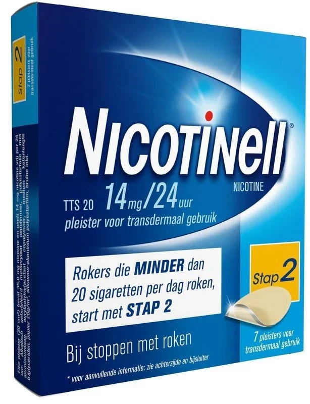 Nicotinell TTS20 14 mg pleisters 7 stuks