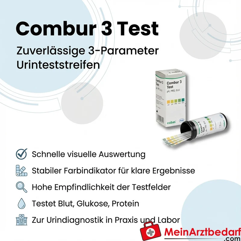 Combur 3 Test, 50 Urinteststreifen