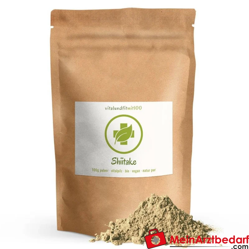 Shiitake Pulver 100 g Fruchtkörperpulver Vitalpilz