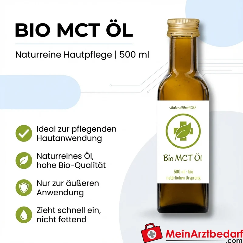 MCT-Öl 500 ml naturreines Hautpflegeöl nur zur äußeren Anwendung