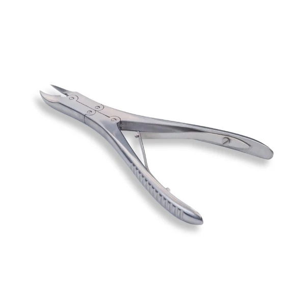 Pedicure nageltang met dubbel scharnier en gebogen bek - 15 cm