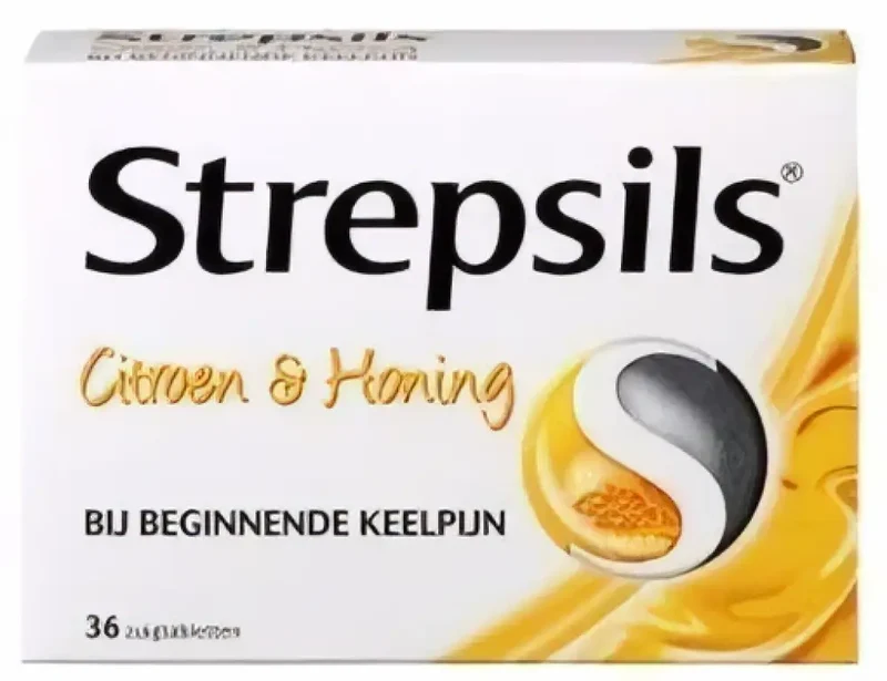 Strepsils - Citroen & honing - 36 zuigtabletten