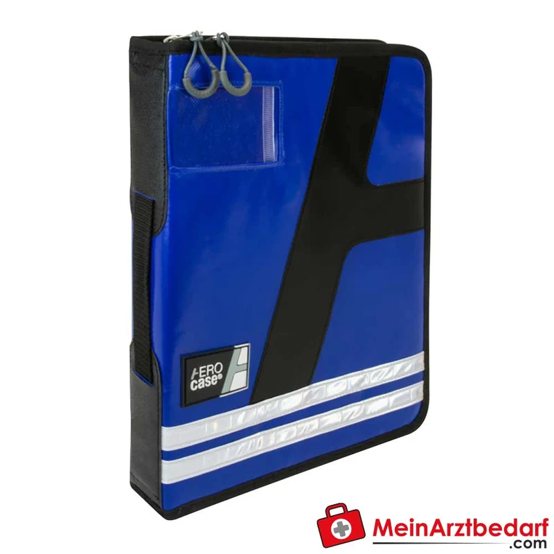 AEROcase ORGAbag DIN A4 Multi-Organizer 4‑ oder 2‑fach Lochung farbcodiert mit Alu‑Klemmbrett