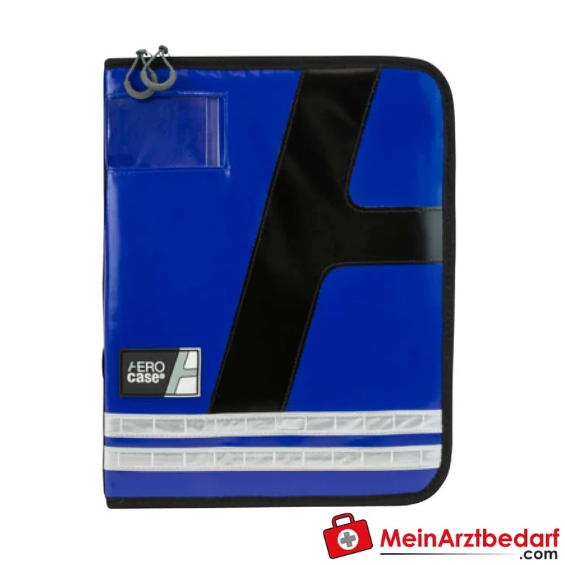 AEROcase ORGAbag DIN A4 Multi-Organizer 4‑ oder 2‑fach Lochung farbcodiert mit Alu‑Klemmbrett