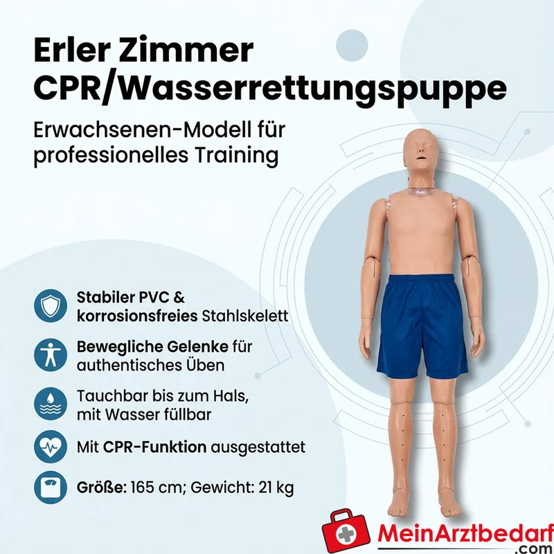 Erler-Zimmer CPR/Wasserrettungspuppe Erwachsener
