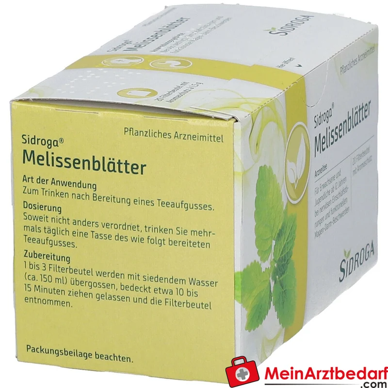 Sidroga Melissenblättertee 1500 mg Filterbeutel 20 Stück