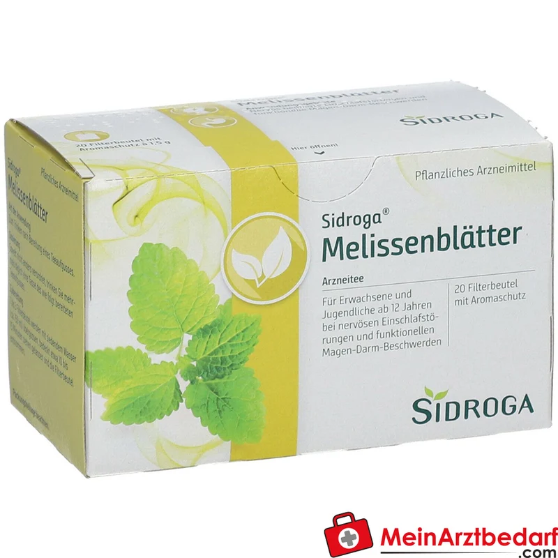 Sidroga Melissenblättertee 1500 mg Filterbeutel 20 Stück
